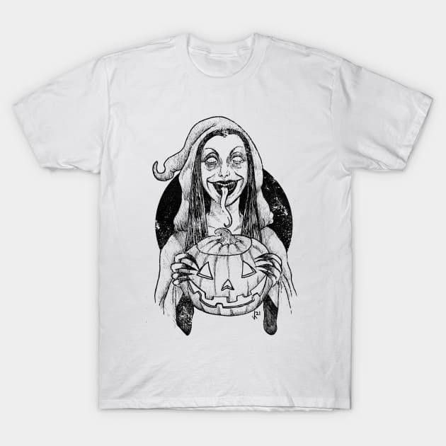 Season of the witch (black print) T-Shirt by Bloody Savage